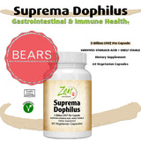 Suprema-Dophilus - 5 Billion CFU Probiotic - 8 Strains - Shelf Stable and Acid Resistant 60-Caps