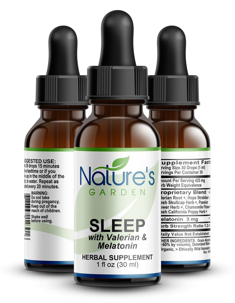Sleep with Valerian and Melatonin Liquid Extract 1 oz