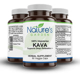 Kava (Vanuatu) - 90 Veggie Caps with 400mg Wild Vanuatu Kava Root Extract