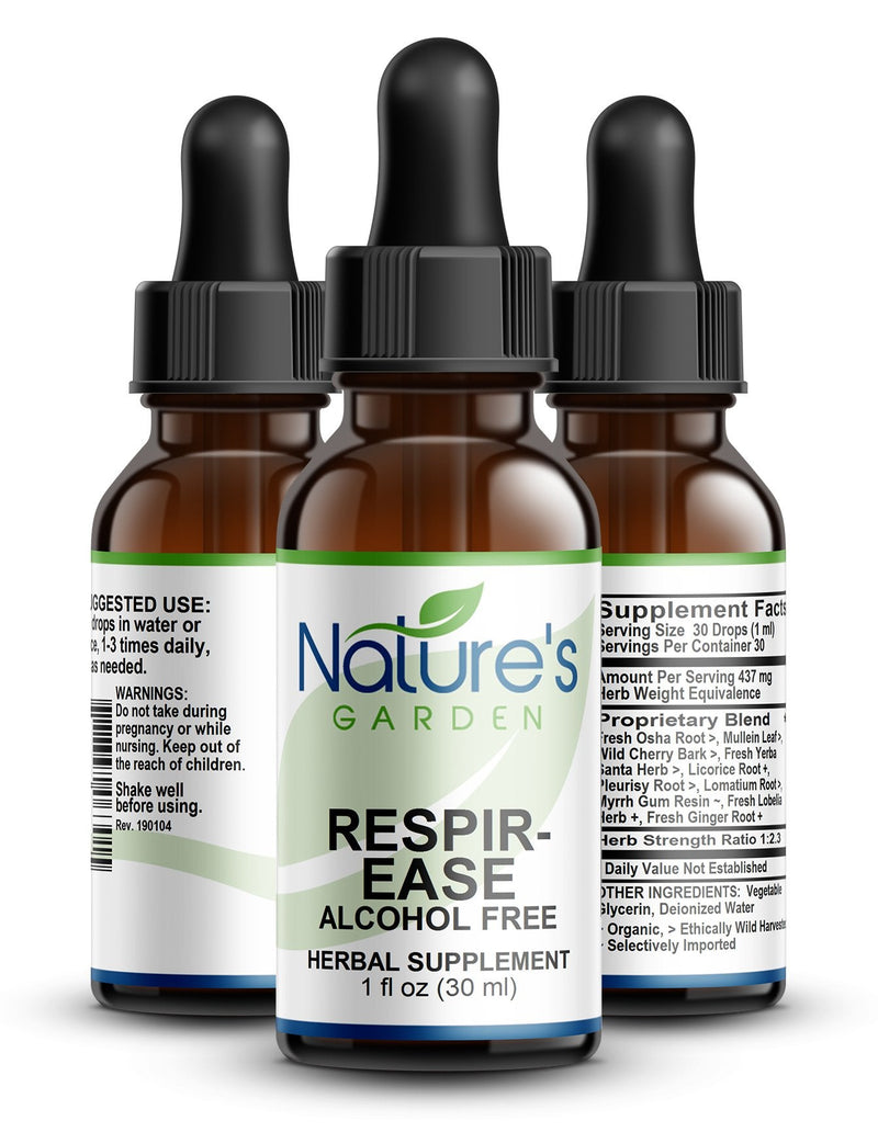 RESPIR-EASE (Alcohol Free) - 1 oz Liquid Herbal Formula