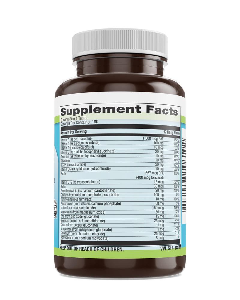 Livamed - Basic Multi® Veg Tabs 180 Count - Vitamins Emporium