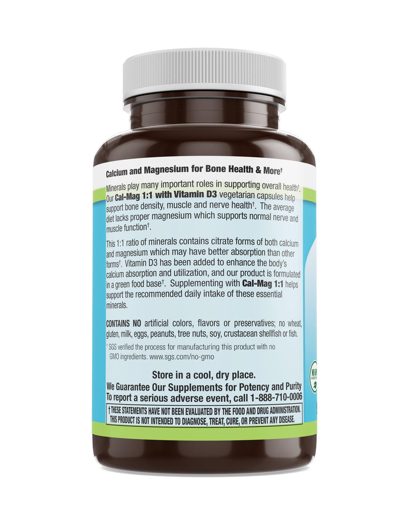 Livamed - Cal-Mag 1:1 with Vitamin D3 Veg Caps  90 Count - Vitamins Emporium