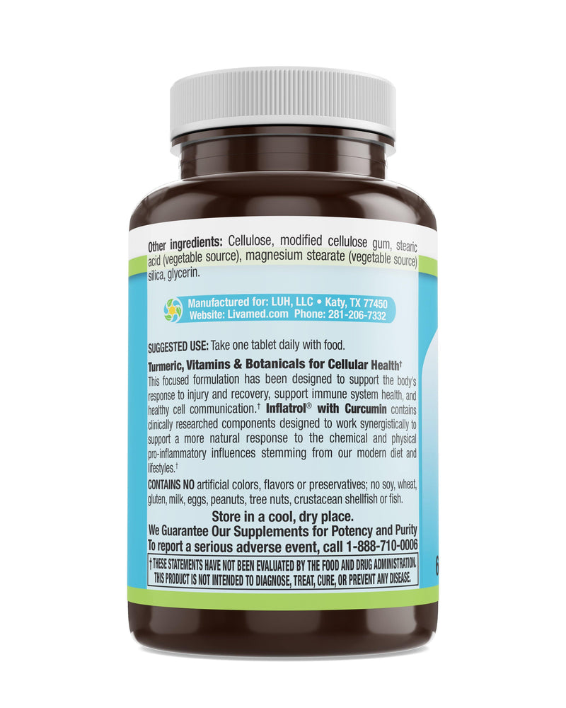 Livamed - Inflatrol® Veg Tabs 60 Count - Vitamins Emporium