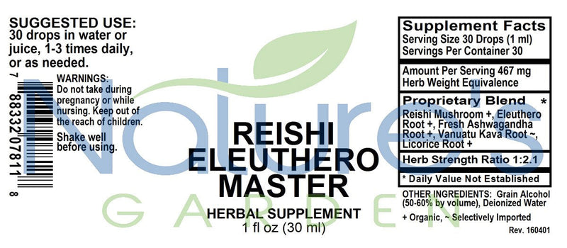 Reishi Eleuthero Master 1 oz