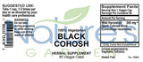 Black Cohosh - 90 Veggie Caps with 500mg Wild Black Cohosh Root