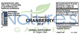 Cranberry - 90 Veggie Caps with 37:1 Cranberry Concentrate Extract