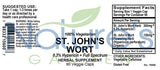 St. John's Wort - 90 Veggie Caps with Standardized 0.3% Hypericin, 450mg Formula per Capsule - Organic St John's Wort Extract