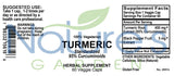 Turmeric - 60 Veggie Caps with Curcumin, Contains 95% Curcuminoids & Piperine Black Pepper Extract