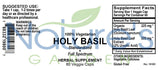 Holy Basil - 60 Veggie Caps with 450mg Organic Holy Basil Tulsi & Holy Basil Extract from India