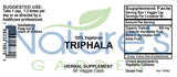 Triphala  - 90 Veggie Caps with 500mg Organic Blend of Amla Indian Fruit