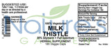 Milk Thistle - 180 Veggie Caps with Organic Milk Thistles and Potent Silymarin Extract