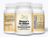 Womens 50 Billion CFU Probiotic Formula - Supports Urinary and Vaginal Health with Lactobacilli & Bifado Blended Strains Survives Stomach Acid, Shelf Stable 60-Vegcaps
