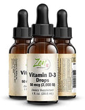 Vitamin D-3 2000 IU 1 Oz-Liquid - Supports Healthy Muscle Function, Bone Health & Immune Support