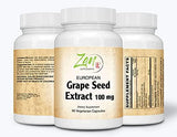 Grape Seed Extract 100mg Strength - European Grape Seed Extract Standardized to 80% OPCs 90-Vegcaps