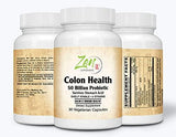 Colon Health 50 Billion CFU Probiotic with Acidophilus & Bifido Shelf Stable Strains in Delayed Release VegCaps 30-Vegcaps