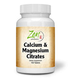 Calcium & Magnesium Citrates 100-Tabs