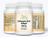 Coenzyme Q10 200 Mg - CoQ10 Ubiquinone Antioxidant 60-Softgel
