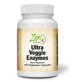 Ultra Veggie Enzymes for Vegetarians and Vegans - Promotes Digestion of Vegetables, Beans and Carbohydrates to Help Reduce Occasional Gas and Bloating 120-Vegcaps
