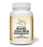 Boswellia Extract 400mg- Boswellia Serrata Standardized to 70% Boswellic Acid Best Supplement for Inflammation, Joint Back Support, Immune Support, Knee Pain Supplement, Bone Health Support 60 VegCap