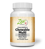 Children's Chewable Multivitamin - Cherry Flavor Daily Multivitamin with Essential Vitamins, Minerals, Probiotics - Truly All-in-ONE Solution for Overall Health - 120 Chew Tabs