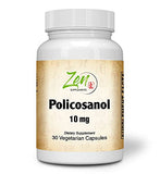 Zen Supplements - Policosanol 10 Mg - Antioxidant Supplement Supports Lower Cholesterol & Healthy Circulation 30-Vegcaps