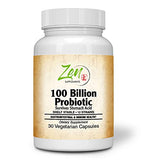 100 Billion Probiotic CFU with 12 Strains 30-Vegcaps - Sustained Release Technology Resist Stomach Acid, Shelf Stable