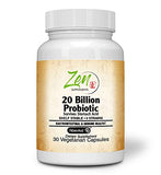 20 Billion CFU 9 Strain, Multi-Probiotic 30-Vegcaps - Sustained Release Technology, Resist Stomach Acid & Shelf Stable