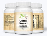 Glucose Support with ChromeMate®, GlucoHelp®, Vanadyl, & Herbs: Ginkgo Biloba, Bilberry, Gymnema, Milk Thistle, Artichoke & Fenugreek 60-Caps