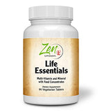 Whole Food Life Essentials Multivitamin - Full-Spectrum Vitamins, Minerals, Super Food Nutrients, PhytoAlgae, Greens Blend - 90 Tab