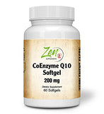 Coenzyme Q10 200 Mg - CoQ10 Ubiquinone Antioxidant 60-Softgel