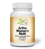 Active Womens Multivitamin - Extra Strength Daily Multivitamin for Women with Soy, Black Cohosh, Lutein & More - 180 Tabs