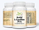 Acetyl L-Carnitine 500 Mg 60-Vegcaps