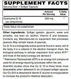 CoEnzyme Q10 200mg - Coq 10 in Vitamin E Oil - 30-Softgel