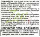 Glucosamine Chondroitin MSM with Manganese, Potassium Shell-Fish Free 90 Tab