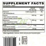 Hi Potency Calcium & Magnesium with D3 & Boron for Enhanced Absorption, Supports Bone Health & Bone Density 250-Tabs