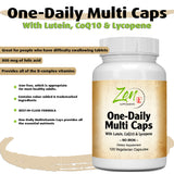 High Potency Multimineral & Daily MultiVitamin Without Iron - Lutein, B6 Vitamins, Super B Complex