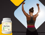 Plant Protein-Vanilla 510G 1.1LB-Powder- 25 Grams of Protein Per Serving - Vegan Friendly