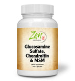 Glucosamine Sulfate Chondroitin MSM -  with Manganese, Potassium for Joint Health  Shell-Fish Free - 240 Caps
