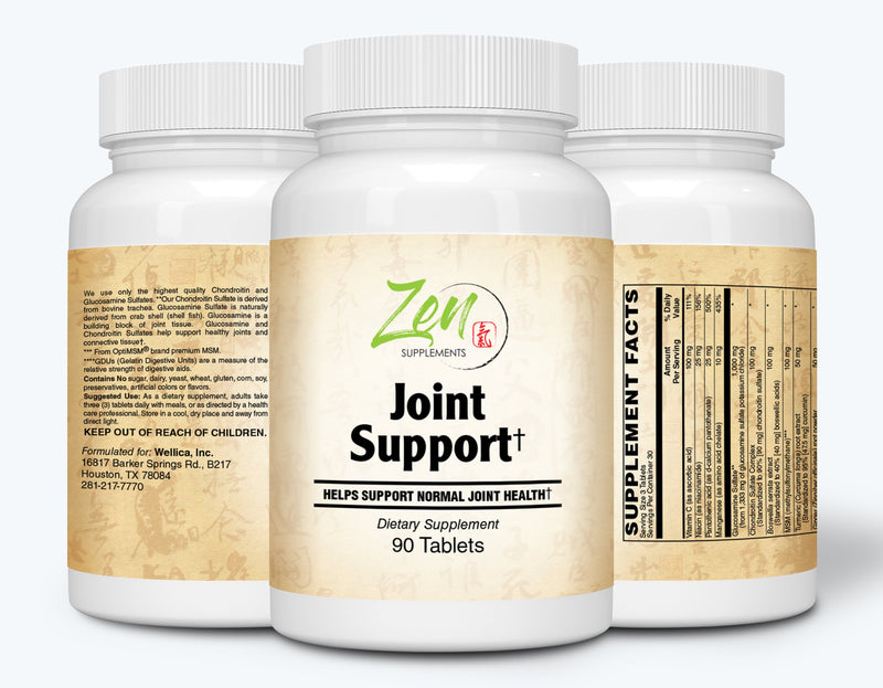 Complete Joint Support - Best Joint Supplement with Glucosamine Chondroitin MSM - Antioxidant & Anti Inflammatory for Joint Health, Mobility, Lubrication and Comfort - Non-GMO & Gluten Free - 60 Caps