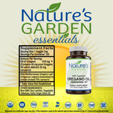 Oregano Oil - 120 Liquid Veggie Caps with 510mg Mediterranean Oil of Oregano