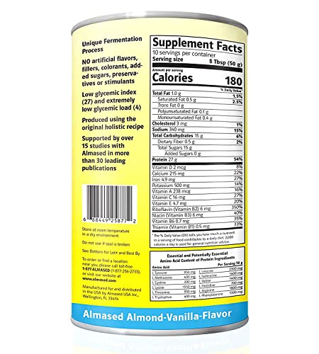 Almased Vanilla shakes – Gluten-Free, non-GMO Powder – Boost High Protein, Vanilla Flavor, 17.6 oz (3 Pack)