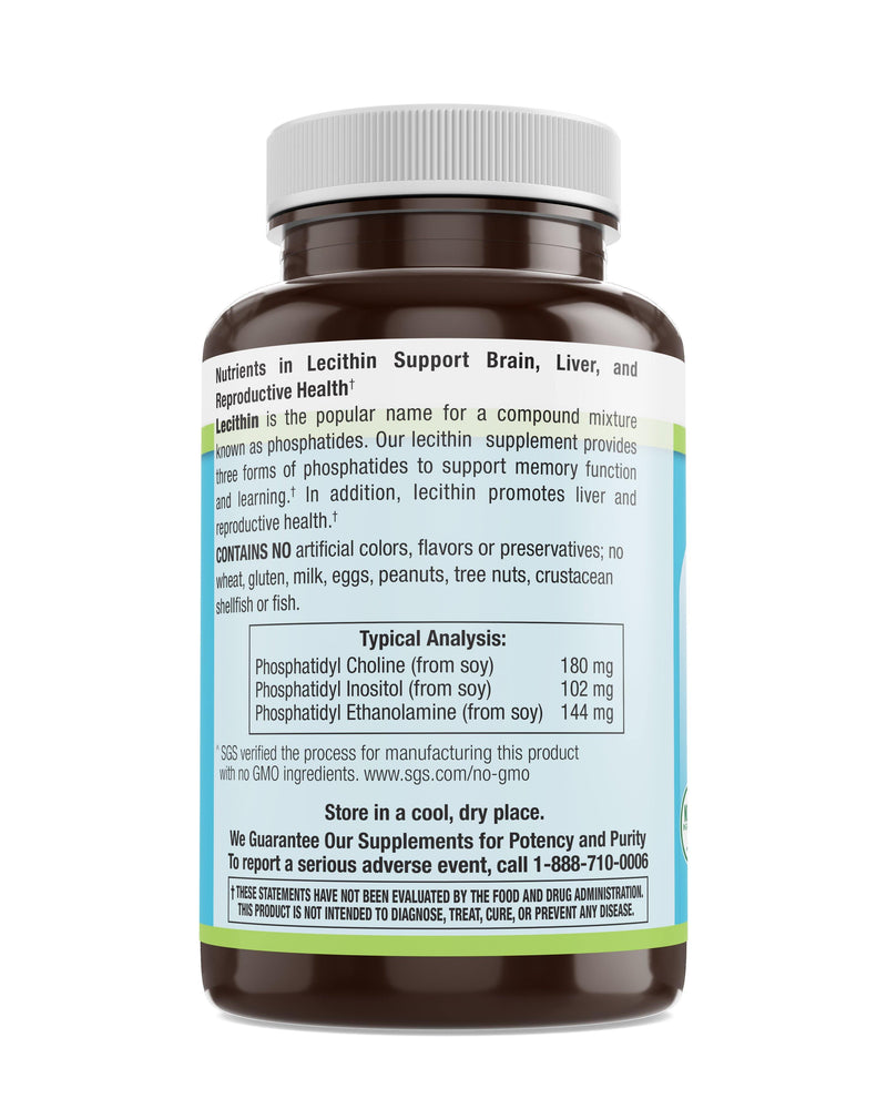 Livamed - Lecithin 1,200 mg Softgels 200 Count - Vitamins Emporium