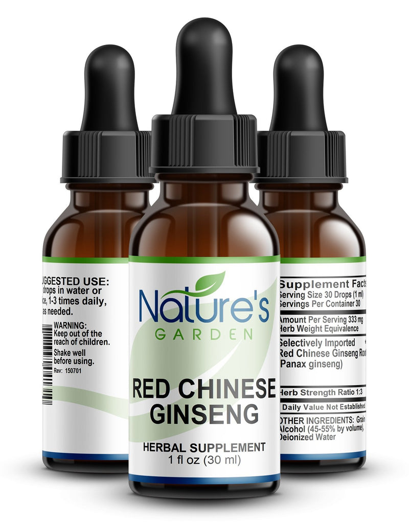 Ginseng, Red Chinese - 1 oz Liquid Single Herb