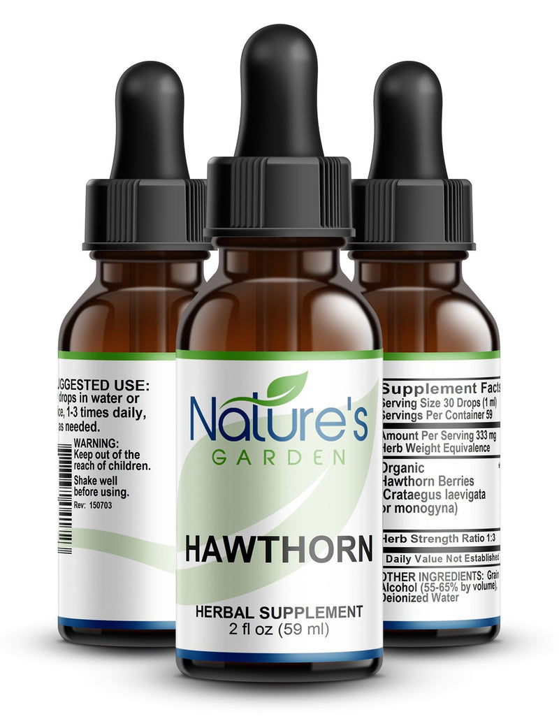 Hawthorn - 2 oz Liquid Single Herb