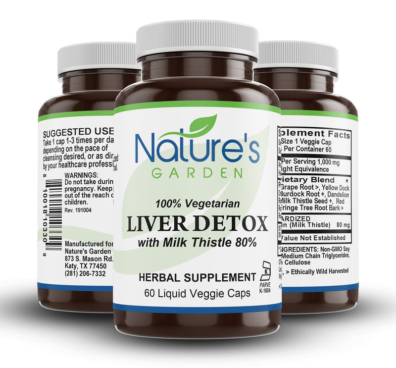 Liver Detox (w/ Milk Thistle) - 60 Liquid Veggie Caps