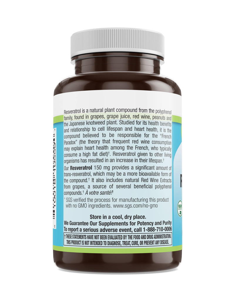 Livamed - Resveratrol 150 mg Veg Caps   60 Count - Vitamins Emporium
