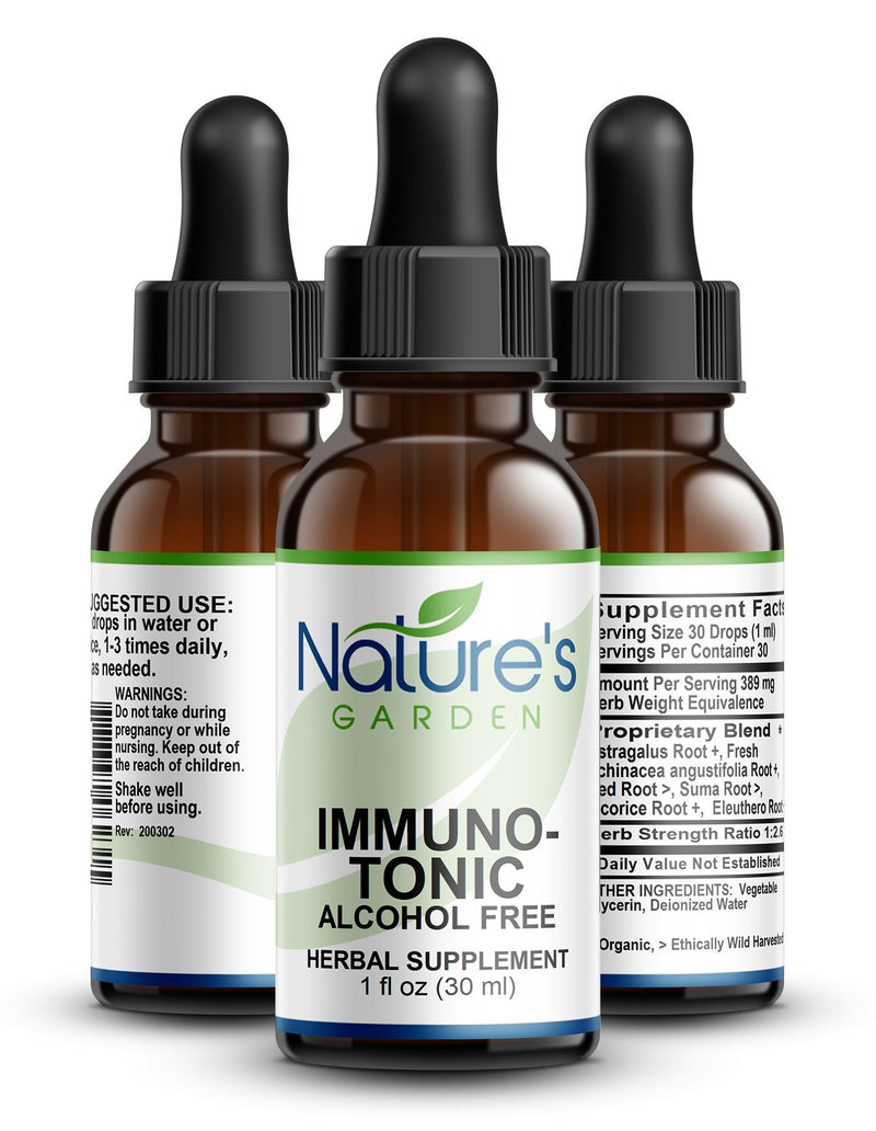 IMMUNO-TONIC (Alcohol Free) - 1 oz Liquid Herbal Formula