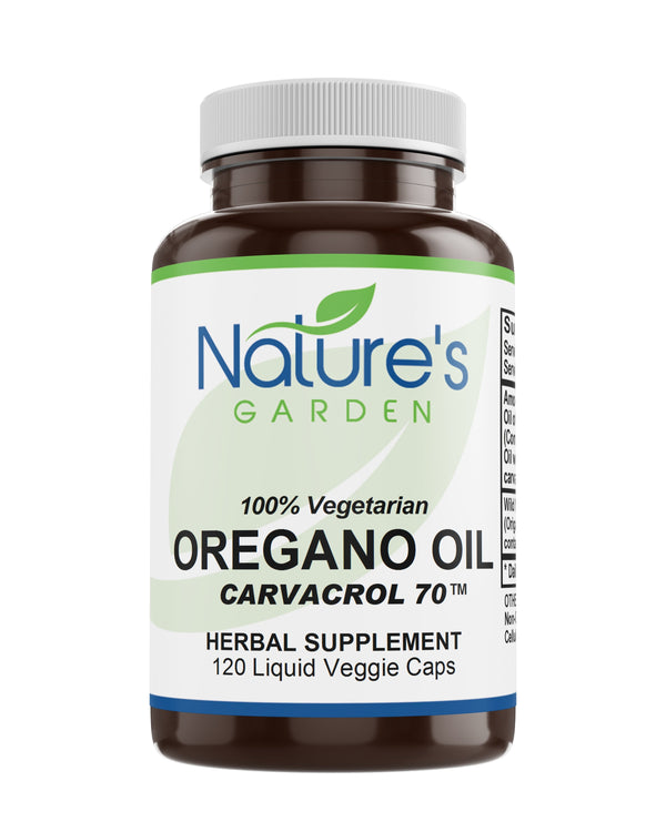 Oregano Oil - 120 Liquid Veggie Caps with 510mg Mediterranean Oil of Oregano