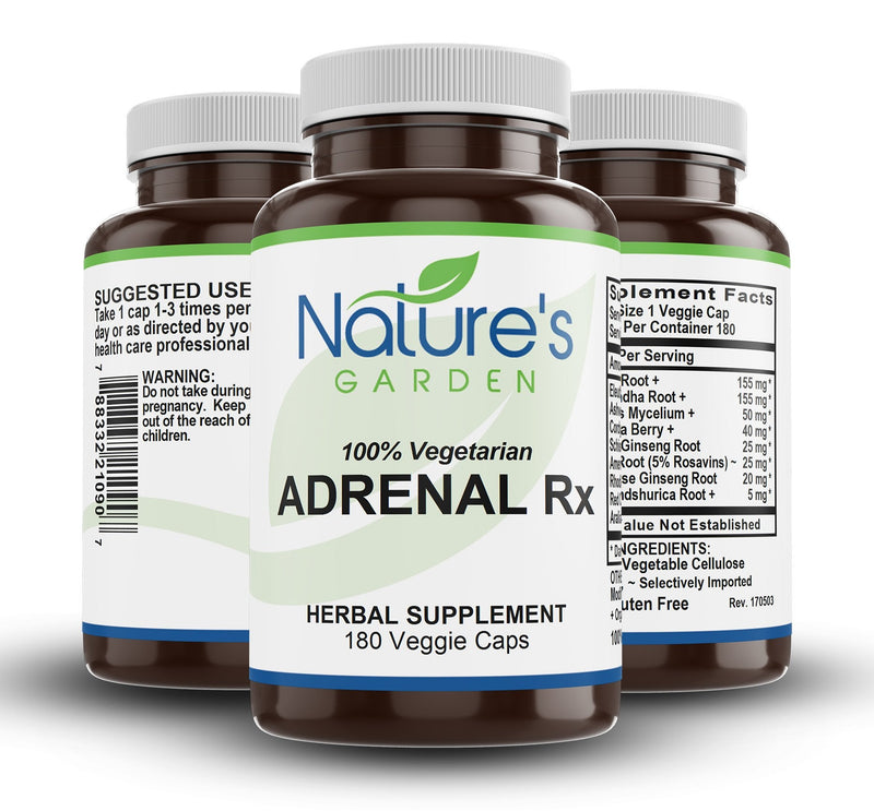Adrenal RX - Stress-Relieving - 180 Veggie Caps