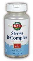 KAL Stress B Complex, 100 Count - Vitamins Emporium